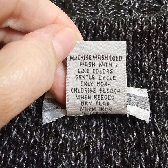 Investments Ramie Blend Marled Knit Zip Front Sweater Vest Sz M - Picture 6 of 6